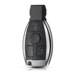 Auto si Moto - Electronice auto - Accesorii electronice auto - Carcasa cheie auto tip briceag Techstar pentru Mercedes-Benz cu 3 butoane, compatibila cu modele A, B, C, E, S, ML - Infinity.ro