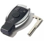 Auto si Moto - Electronice auto - Accesorii electronice auto - Carcasa cheie auto tip briceag Techstar pentru Mercedes-Benz cu 3 butoane, compatibila cu modele A, B, C, E, S, ML - Infinity.ro