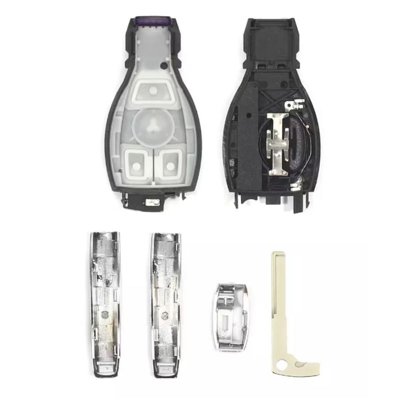 Auto si Moto - Electronice auto - Accesorii electronice auto - Carcasa cheie auto tip briceag Techstar pentru Mercedes-Benz cu 3 butoane, compatibila cu modele A, B, C, E, S, ML - Infinity.ro