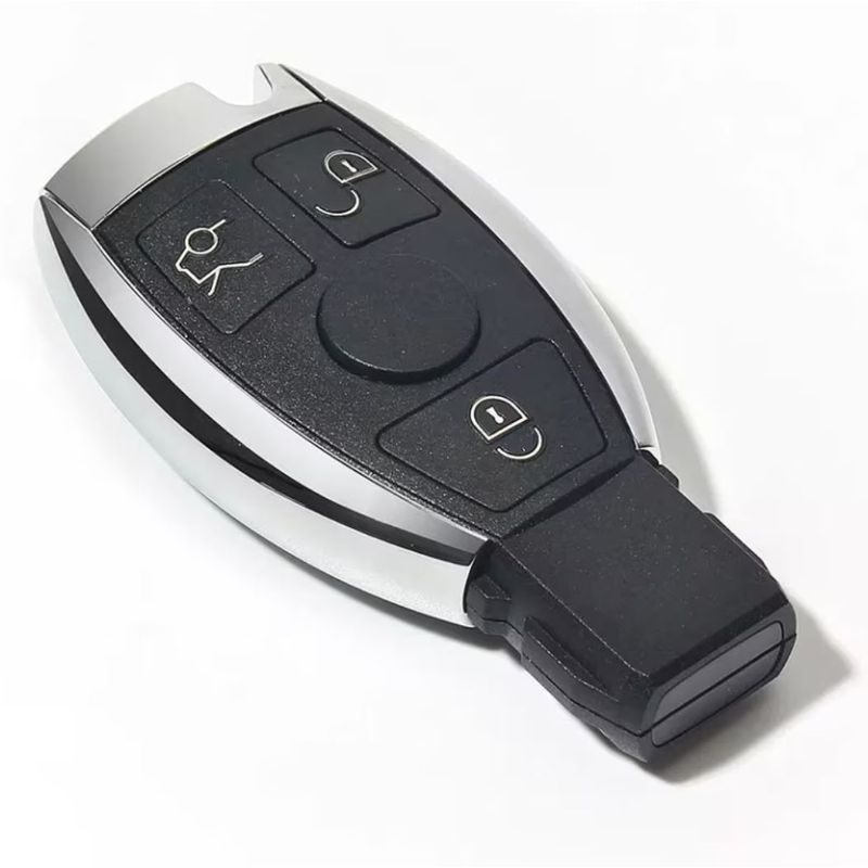 Auto si Moto - Electronice auto - Accesorii electronice auto - Carcasa cheie auto tip briceag Techstar pentru Mercedes-Benz cu 3 butoane, compatibila cu modele A, B, C, E, S, ML - Infinity.ro