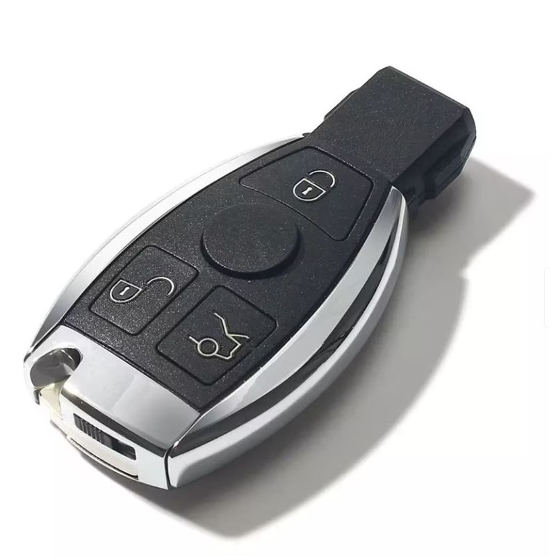 Auto si Moto - Electronice auto - Accesorii electronice auto - Carcasa cheie auto tip briceag Techstar pentru Mercedes-Benz cu 3 butoane, compatibila cu modele A, B, C, E, S, ML - Infinity.ro