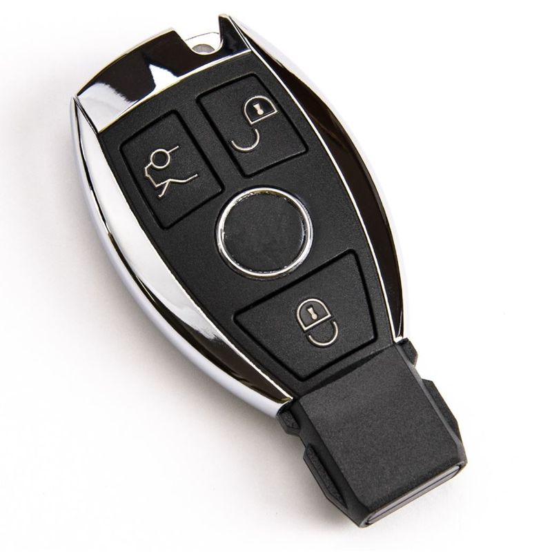 Auto si Moto - Electronice auto - Accesorii electronice auto - Carcasa cheie auto tip briceag Techstar pentru Mercedes-Benz cu 3 butoane, compatibila cu modele A, B, C, E, S, ML - Infinity.ro