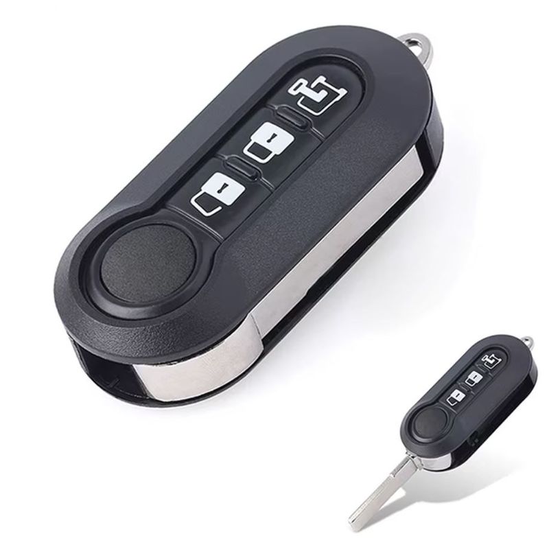 Auto si Moto - Electronice auto - Accesorii electronice auto - Carcasa Cheie Auto Techstar cu 3 butoane, compatibila Fiat Autoutilitara, Fiat Ducato, Fiat 500, Citroen Jumper - Infinity.ro