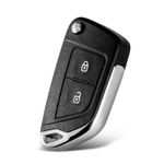 Auto si Moto - Electronice auto - Accesorii electronice auto - Carcasa Cheie Auto Techstar® KS-106 Pentru Peugeot 207, 307, 407, 2 Butoane, Lamela HU83, Negru - Infinity.ro