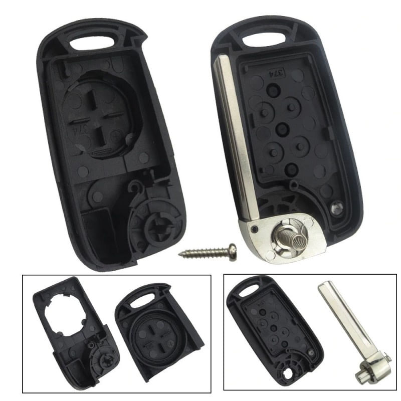 Auto si Moto - Electronice auto - Accesorii electronice auto - Carcasa Cheie Auto Techstar® Hyundai I30, Elantra, Santa Fe, Accent, 3 Butoane - Infinity.ro