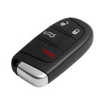 Auto si Moto - Electronice auto - Accesorii electronice auto - Carcasa Cheie Auto Techstar® Chrysler, Dodge, Jeep, Fiat, 4 Butoane, Cu Lama, Pini Baterie - Infinity.ro