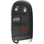 Auto si Moto - Electronice auto - Accesorii electronice auto - Carcasa Cheie Auto Techstar® Chrysler, Dodge, Jeep, Fiat, 4 Butoane, Cu Lama, Pini Baterie - Infinity.ro