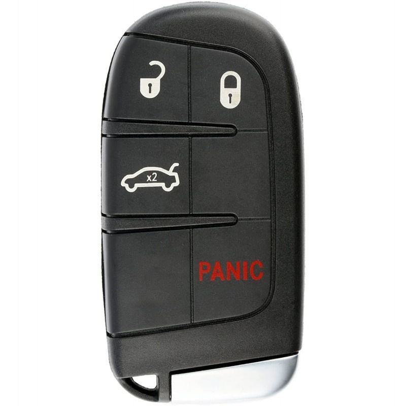 Auto si Moto - Electronice auto - Accesorii electronice auto - Carcasa Cheie Auto Techstar® Chrysler, Dodge, Jeep, Fiat, 4 Butoane, Cu Lama, Pini Baterie - Infinity.ro