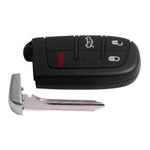 Auto si Moto - Electronice auto - Accesorii electronice auto - Carcasa Cheie Auto Techstar® Chrysler, Dodge, Jeep, Fiat, 4 Butoane, Cu Lama, Pini Baterie - Infinity.ro