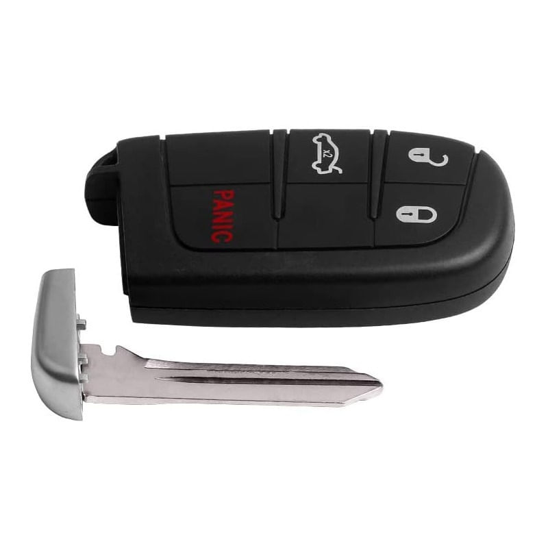 Auto si Moto - Electronice auto - Accesorii electronice auto - Carcasa Cheie Auto Techstar® Chrysler, Dodge, Jeep, Fiat, 4 Butoane, Cu Lama, Pini Baterie - Infinity.ro