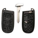 Auto si Moto - Electronice auto - Accesorii electronice auto - Carcasa Cheie Auto Techstar® Chrysler, Dodge, Jeep, Fiat, 4+1 Butoane, Cu Lama, Pini Baterie - Infinity.ro
