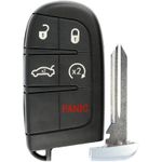 Auto si Moto - Electronice auto - Accesorii electronice auto - Carcasa Cheie Auto Techstar® Chrysler, Dodge, Jeep, Fiat, 4+1 Butoane, Cu Lama, Pini Baterie - Infinity.ro