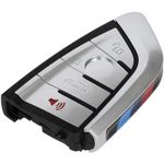 Auto si Moto - Electronice auto - Accesorii electronice auto - Carcasa Cheie Auto Techstar® BMW, Seria 1,2,3,4,5,6,7, X, 4 Butoane, Cu Lama, Argintiu - Infinity.ro