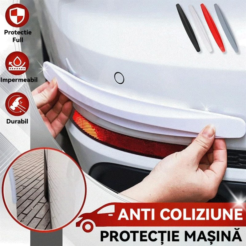 Auto si Moto - Piese auto si accesorii - Caroserie - Alte accesorii caroserie - Set Banda Protectie Techstar®, Design Pentru Usa, Prag, Bara, Model Auto Universal din Cauciuc, Alb - Infinity.ro