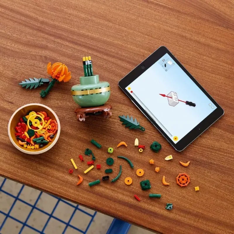 Jucarii, Copii si Bebe - Jucarii si jocuri - Seturi de constructie si cuburi - Seturi de constructie - Lego botanical collection crizantema 10368 - Infinity.ro