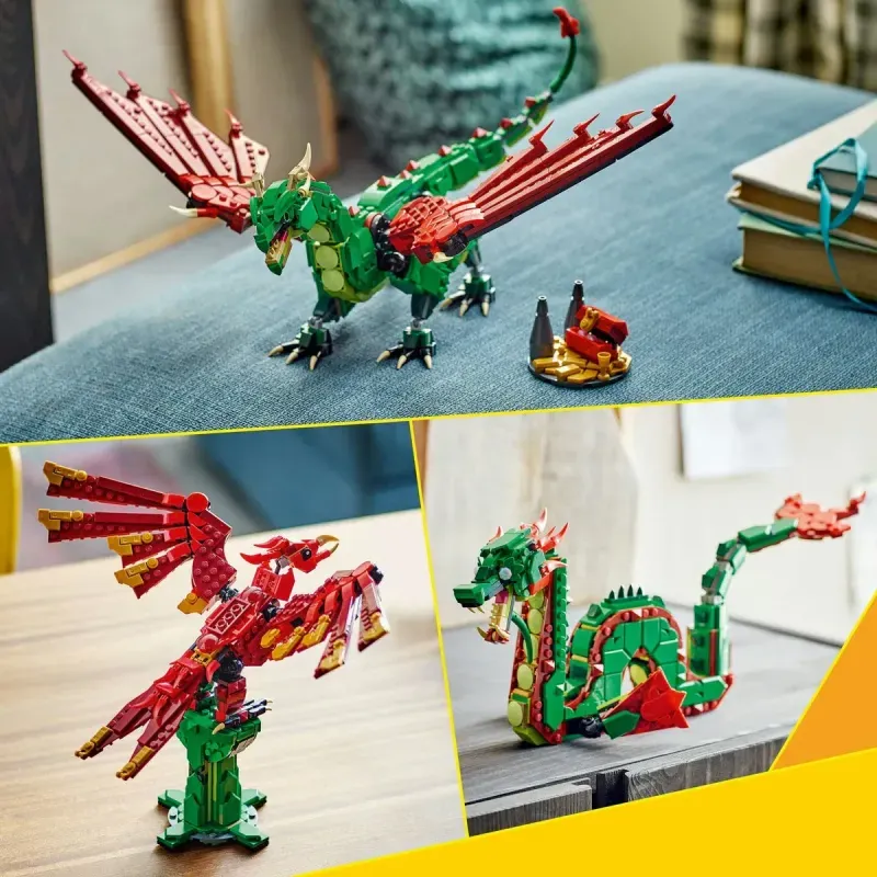 Jucarii, Copii si Bebe - Jucarii si jocuri - Seturi de constructie si cuburi - Seturi de constructie - Lego creator dragon medieval 31161 - Infinity.ro