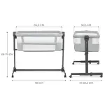 Casa si Gradina - Mobilier - Mobilier copii - Patuturi copii - Patut co-sleeper kinderkraft neste up 2, gri deschis - Infinity.ro