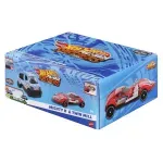 Jucarii, Copii si Bebe - Jucarii si jocuri - Vehicule si jucarii cu telecomanda - Masinute - Hot wheels set 2 masinute metalice pull back mighty k si twin mill 1:43 - Infinity.ro