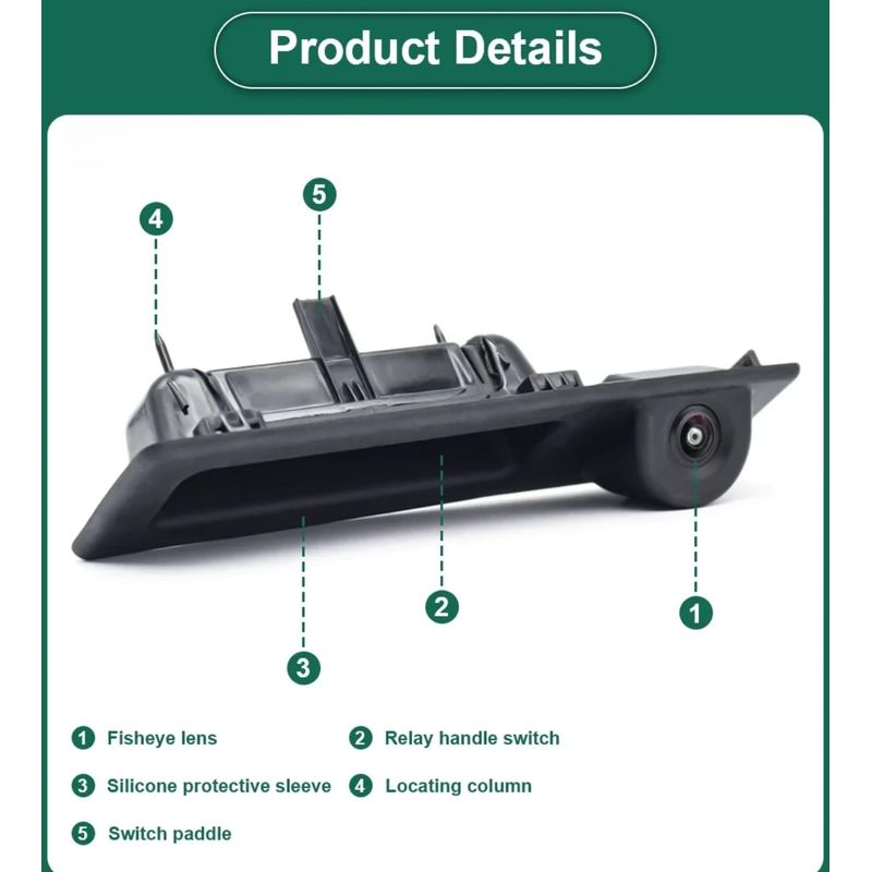 Auto si Moto - Electronice auto - Camere auto si DVR - Camera Marsarier Montaj la Manerul de la Portbagaj BMW Seria 3, 5, F10, F15, F16, F30, F31, F32, F34, F36, F25, F26 F48 - Infinity.ro