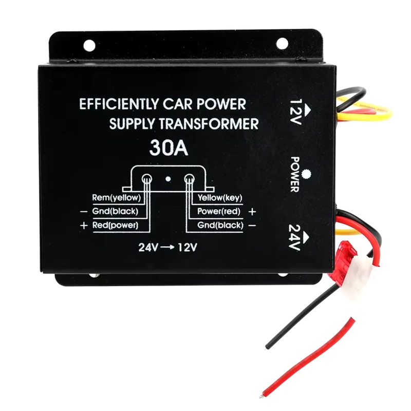 Auto si Moto - Reparatii si depanare - Invertoare auto - Convertor Coborator de Tensiune 24V-12V, 30A, 450W Siguranta si Compatibilitate pentru Accesorii Auto Rulote si camioane - Infinity.ro
