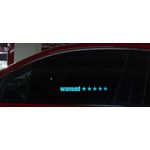 Auto si Moto - Intretinere auto - Stickere auto - Sticker Electric LED Auto, Wanted, Culoare Albastru pentru Parbriz, Luneta, Geamuri Laterale AutoREY® - Infinity.ro
