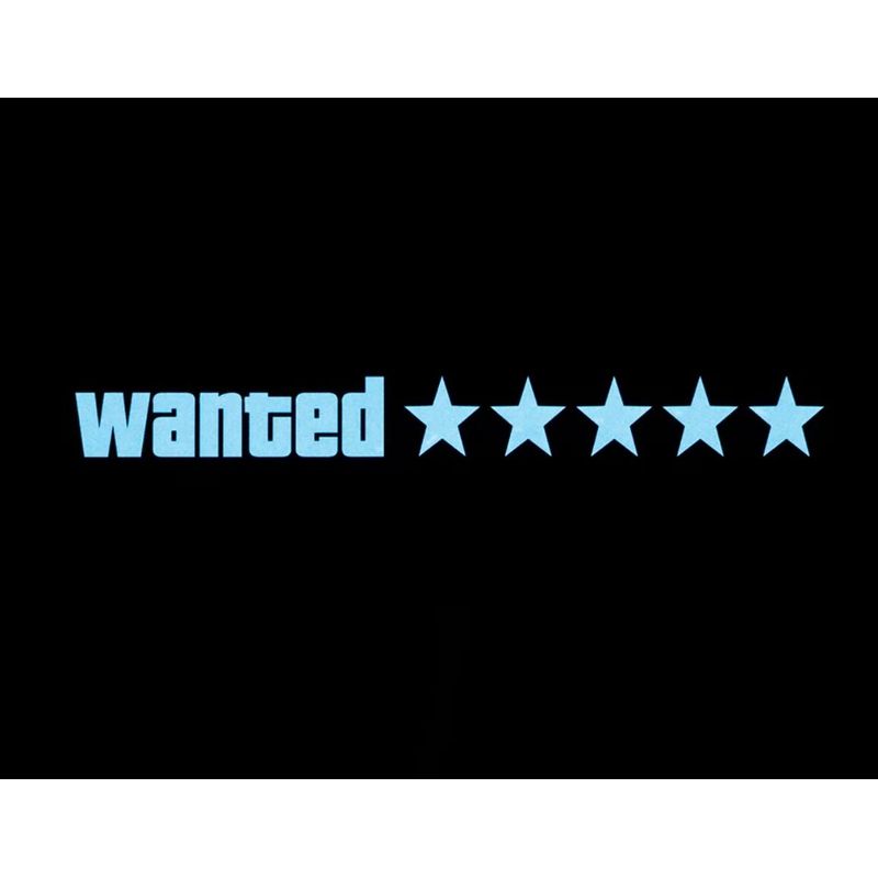 Auto si Moto - Intretinere auto - Stickere auto - Sticker Electric LED Auto, Wanted, Culoare Albastru pentru Parbriz, Luneta, Geamuri Laterale AutoREY® - Infinity.ro