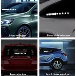 Auto si Moto - Intretinere auto - Stickere auto - Sticker Electric LED Auto, Wanted, Culoare Albastru pentru Parbriz, Luneta, Geamuri Laterale AutoREY® - Infinity.ro