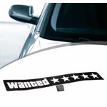Auto si Moto - Intretinere auto - Stickere auto - Sticker Electric LED Auto, Wanted, Culoare Alb pentru Parbriz, Luneta, Geamuri Laterale AutoREY® - Infinity.ro