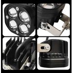 Auto si Moto - Piese auto si accesorii - Caroserie - Faruri, stopuri si proiectoare - Proiector LED Off-Road cu Lupa 3 inch 3200LM, 2 Culori 6000K Alb/3500K Galben, IP68, ATV, SUV, Camion, Rezistent la Apa - Infinity.ro