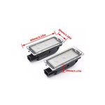 Auto si Moto - Piese auto si accesorii - Caroserie - Faruri, stopuri si proiectoare - Set lampi numar cu led, fara eroare de bec ars, Canbus, pentru Renault Megane, Laguna, Master, Clio, Kangoo, 8200480127 - Infinity.ro