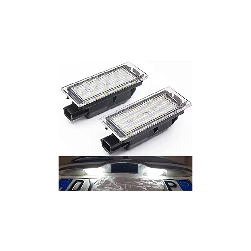 Auto si Moto - Piese auto si accesorii - Caroserie - Faruri, stopuri si proiectoare - Set lampi numar cu led, fara eroare de bec ars, Canbus, pentru Renault Megane, Laguna, Master, Clio, Kangoo, 8200480127 - Infinity.ro