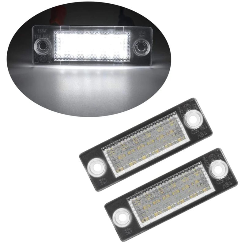 Auto si Moto - Piese auto si accesorii - Caroserie - Faruri, stopuri si proiectoare - Set 2 lampi numar LED pentru VW Touran, Caddy, Golf 5 Plus, Passat B5.5 Break Transporter Touran Jetta, Skoda MK1,Canbus - Infinity.ro