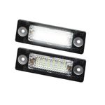 Auto si Moto - Piese auto si accesorii - Caroserie - Faruri, stopuri si proiectoare - Set 2 lampi numar LED pentru VW Touran, Caddy, Golf 5 Plus, Passat B5.5 Break Transporter Touran Jetta, Skoda MK1,Canbus - Infinity.ro