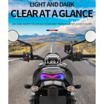 Auto si Moto - Piese auto si accesorii - Caroserie - Faruri, stopuri si proiectoare - Lampa stop LED moto 12V-80V Semnalizare Dinamica, Lumina Frana Rosie, Functie Rainbow, pentru Motociclete ATV-uri - Infinity.ro