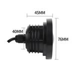 Auto si Moto - Piese auto si accesorii - Caroserie - Faruri, stopuri si proiectoare - Set 2 Proiectoare LED AutoREY®, cu Lupa RGB si Angel Eyes 76mm diametru, Culoare 6000k Alb pentru Auto, Moto, ATV, 12V - Infinity.ro