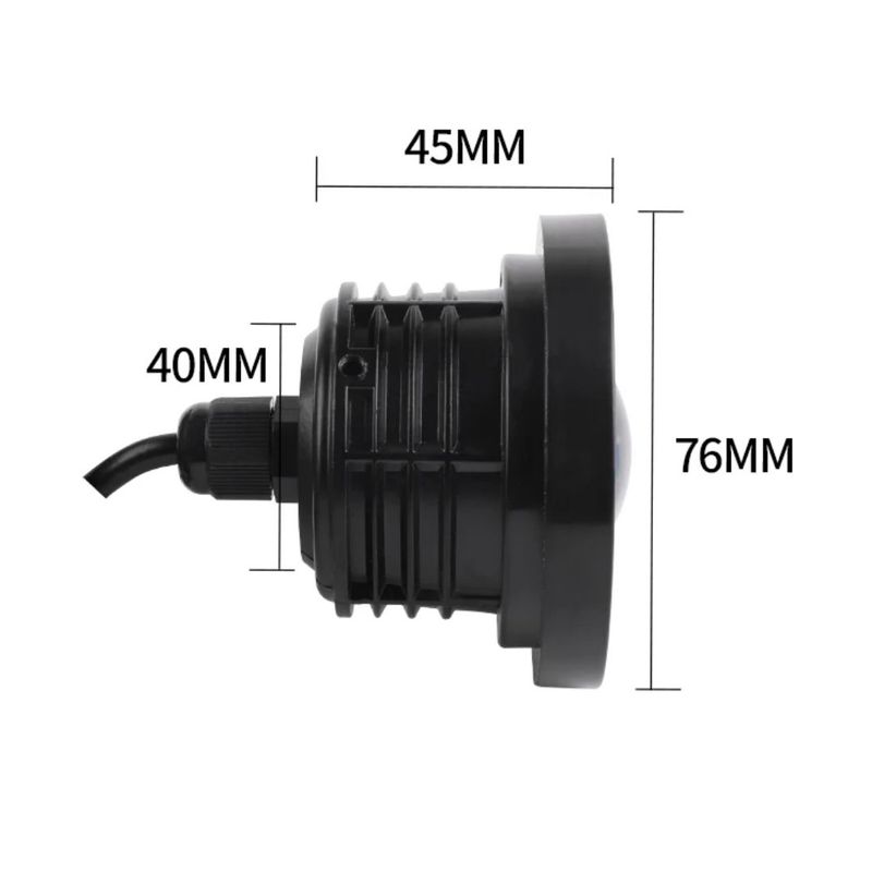 Auto si Moto - Piese auto si accesorii - Caroserie - Faruri, stopuri si proiectoare - Set 2 Proiectoare LED AutoREY®, cu Lupa RGB si Angel Eyes 76mm diametru, Culoare 6000k Alb pentru Auto, Moto, ATV, 12V - Infinity.ro