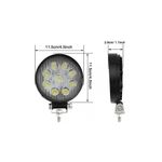 Auto si Moto - Piese auto si accesorii - Caroserie - Faruri, stopuri si proiectoare - Proiector LED auto offroad 27W 12V-24V rotund - Infinity.ro