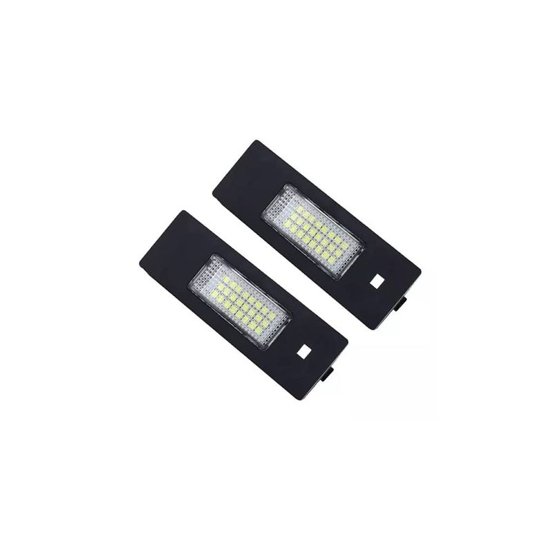 Auto si Moto - Piese auto si accesorii - Caroserie - Faruri, stopuri si proiectoare - Set de 2 lampi numar LED BMW seria 1 E81, E87, F20, F21, Z4 E85, X2 F39, X4 G02, Seria 6 E63, Mini R55, R60 - Infinity.ro