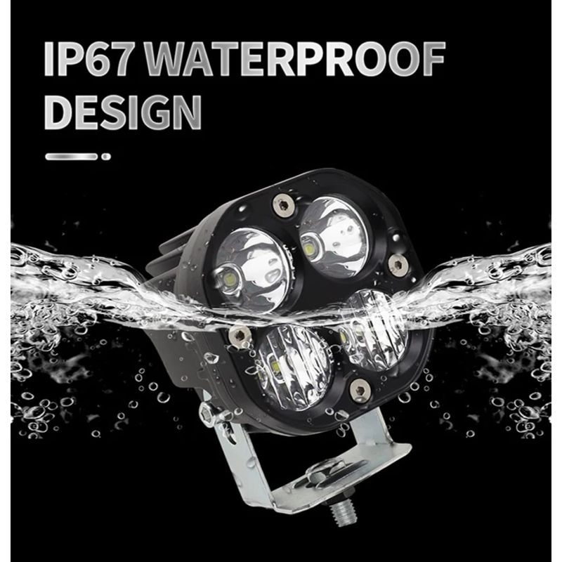 Auto si Moto - Piese auto si accesorii - Caroserie - Faruri, stopuri si proiectoare - Proiector LED Off-Road 40W, 6000K, Lumina Alba, Fascicul Spot, Ideal pentru ATV, SUV, Camioane, Pescuit, Camping, ATV - Infinity.ro