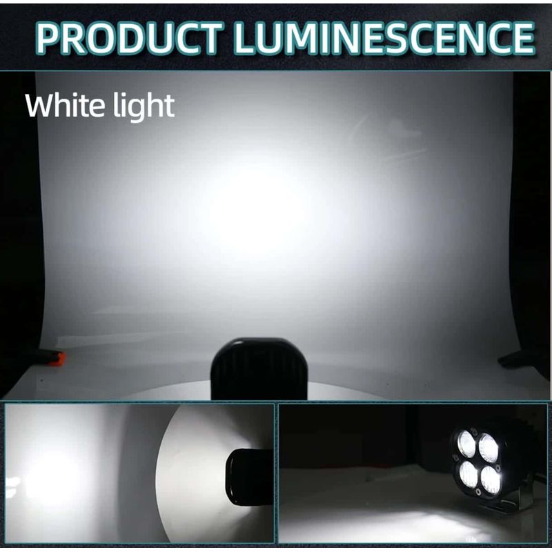 Auto si Moto - Piese auto si accesorii - Caroserie - Faruri, stopuri si proiectoare - Proiector LED Off-Road 40W, 6000K, Lumina Alba, Fascicul Spot, Ideal pentru ATV, SUV, Camioane, Pescuit, Camping, ATV - Infinity.ro