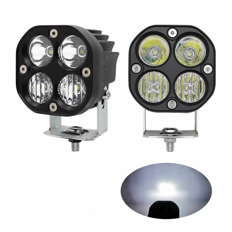 Auto si Moto - Piese auto si accesorii - Caroserie - Faruri, stopuri si proiectoare - Proiector LED Off-Road 40W, 6000K, Lumina Alba, Fascicul Spot, Ideal pentru ATV, SUV, Camioane, Pescuit, Camping, ATV - Infinity.ro