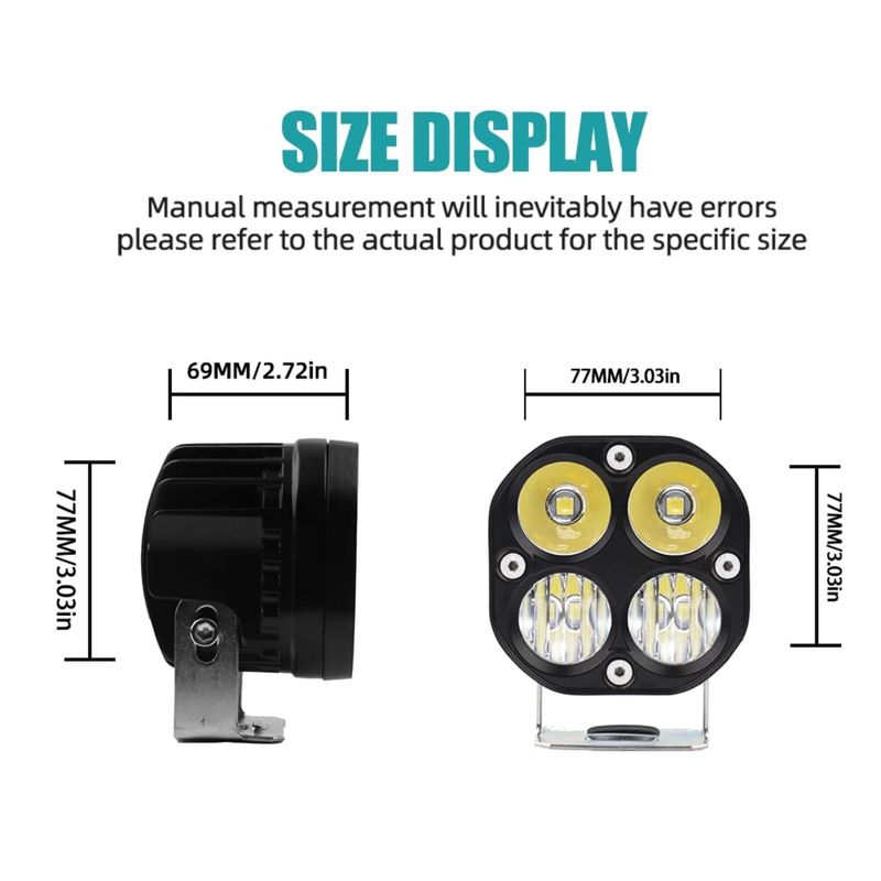 Auto si Moto - Piese auto si accesorii - Caroserie - Faruri, stopuri si proiectoare - Proiector LED Off-Road 40W, 6000K, Lumina Alba, Fascicul Spot, Ideal pentru ATV, SUV, Camioane, Pescuit, Camping, ATV - Infinity.ro