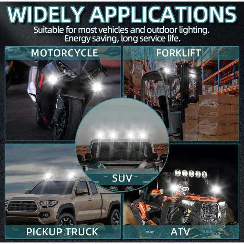Auto si Moto - Piese auto si accesorii - Caroserie - Faruri, stopuri si proiectoare - Proiector LED Off-Road 40W, 6000K, Lumina Alba, Fascicul Spot, Ideal pentru ATV, SUV, Camioane, Pescuit, Camping, ATV - Infinity.ro