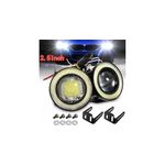 Auto si Moto - Piese auto si accesorii - Caroserie - Faruri, stopuri si proiectoare - Set Proiectoare LED cu Lupa si Angel Eyes Auto Moto - 89mm - Infinity.ro