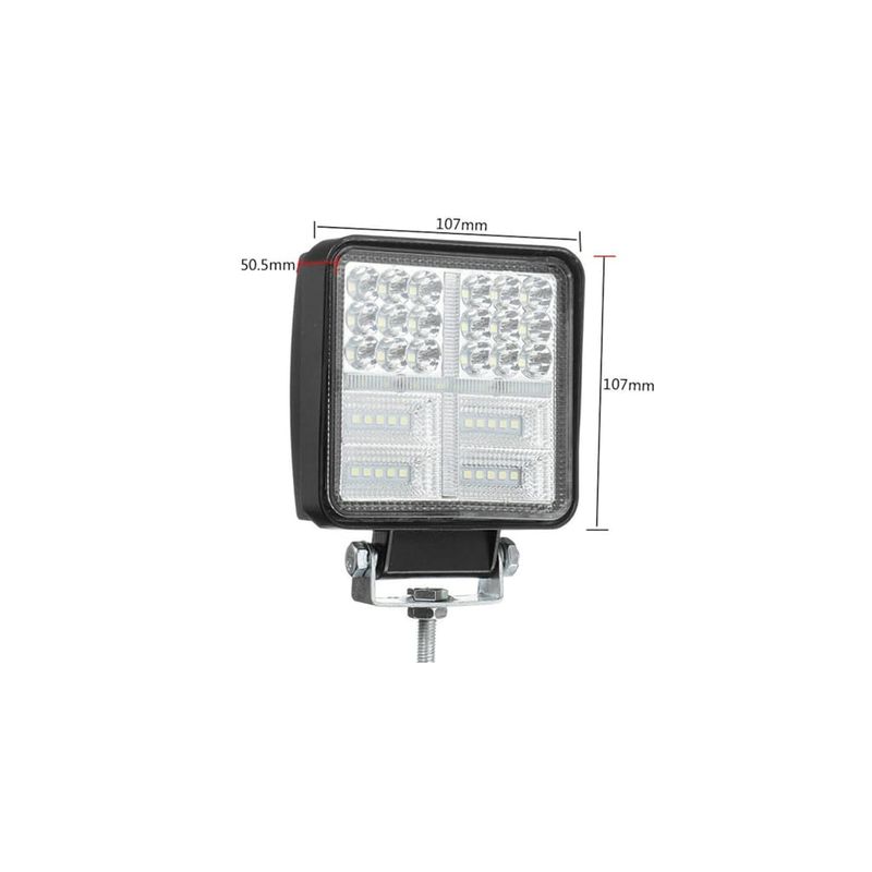 Auto si Moto - Piese auto si accesorii - Caroserie - Faruri, stopuri si proiectoare - Lampa Led Stroboscopica Bicolor Alb si Galben 108W Proiector 12V 24V - Infinity.ro