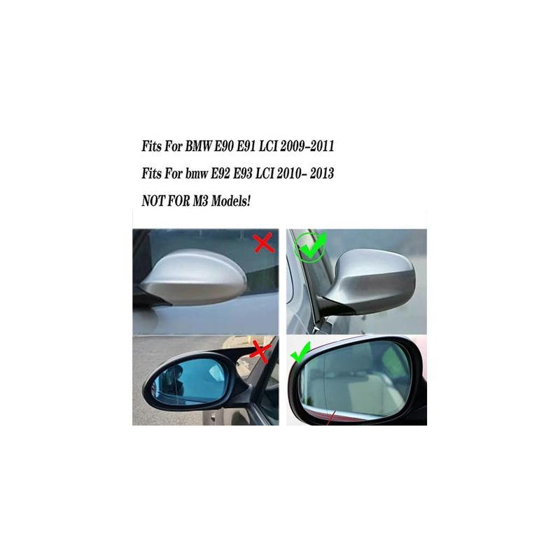Auto si Moto - Piese auto si accesorii - Caroserie - Oglinzi si accesorii - Set Capace Oglinzi Batman Negre, M Style M3 BMW Seria 3 E90 E91 E92 E93 E87 E88 E81 E82 LCI Facelift, Prinderi Originale - Infinity.ro