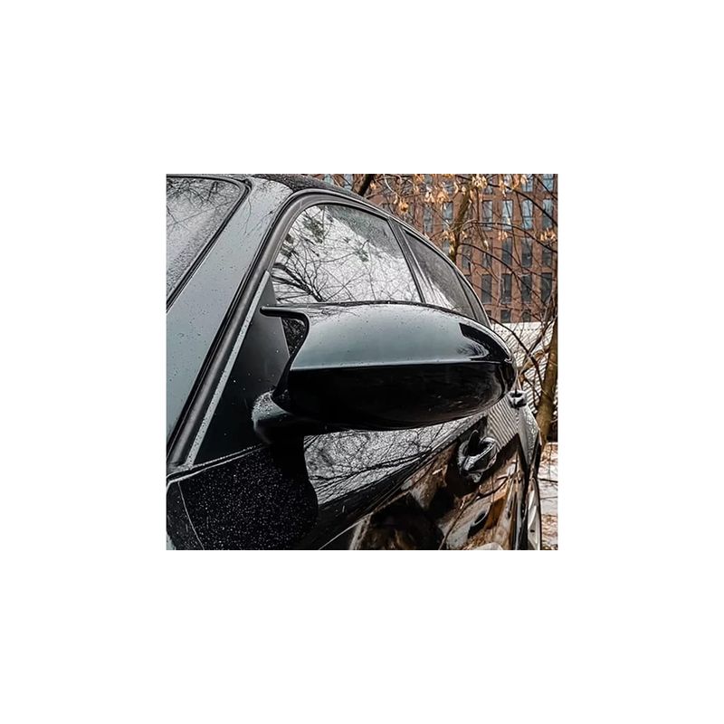 Auto si Moto - Piese auto si accesorii - Caroserie - Oglinzi si accesorii - Capace oglinzi AutoREY ®, compatibile cu BMW seria 3, E90 2005-2007, Negru lucios, Batman Style - Infinity.ro