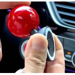 Auto si Moto - Piese auto si accesorii - Interior auto - Bord si accesorii - Capac Buton Pornire Masina Rosu, Decoratiune Eleganta, Protectie Buton Start, Instalare Rapida cu Banda Adeziva - Infinity.ro