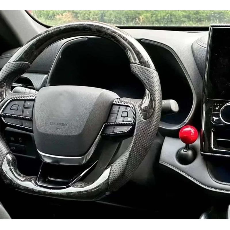 Auto si Moto - Piese auto si accesorii - Interior auto - Bord si accesorii - Capac Buton Pornire Masina Rosu, Decoratiune Eleganta, Protectie Buton Start, Instalare Rapida cu Banda Adeziva - Infinity.ro