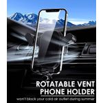 Auto si Moto - Piese auto si accesorii - Interior auto - Accesorii interior - Suport Telefon Auto pentru Grila de Ventilatie Premium, Rotativ 360°, Compatibil cu Telefoane 5.0-7.2 inch - Infinity.ro